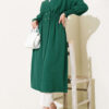 Sleeve and Waist Drawstring Cardigan Emerald - Imagen 2