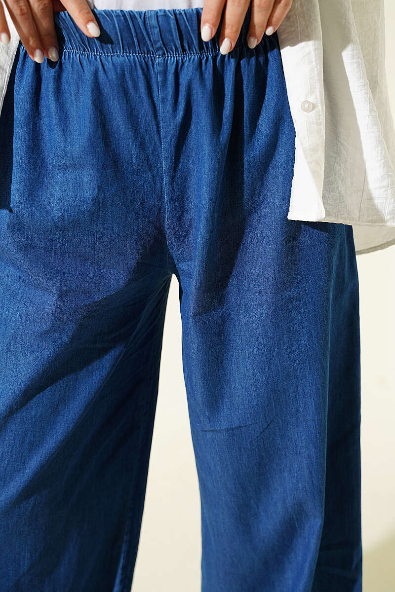 Denim Wide Leg Pants Denim - Imagen 4