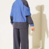 ⁦Denim French Terry Two-Piece Set with Zipper Smoke⁩ - الصورة ⁦3⁩