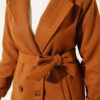 Double-Breasted Coat with Shawl Collar Terra – Image 4
