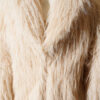 Wrap-Front Fur-Trimmed Coat Beige - Imagen 4