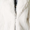 Wrap-Front Fur-Trimmed Coat Ecru – Image 4