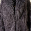 ⁦Wrap-Front Fur-Trimmed Coat Smoke⁩ - الصورة ⁦4⁩