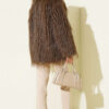 Wrap-Front Fur-Trimmed Coat Mink - Imagen 3