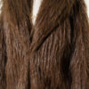 Wrap-Front Fur-Trimmed Coat Mink - Imagen 4