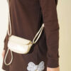 Rhinestone Embroidered Crew Neck Tunic Brown - Imagen 3