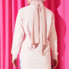 Rhinestone Embroidered Crew Neck Tunic Pink - Afbeelding 3