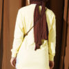 Rhinestone Embroidered Crew Neck Tunic Yellow - Afbeelding 3