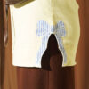 Rhinestone Embroidered Crew Neck Tunic Yellow - Afbeelding 4