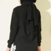 Rhinestone Embroidered Crew Neck Tunic Black - Image 3