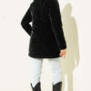 Faux Fur Collar Zip-up Quilted Coat Black - Afbeelding 3