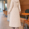 Faux Fur-Trimmed Jacket with Zipper Detail Beige – Bild 4