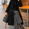 Faux Fur-Trimmed Jacket with Zipper Detail Black - Image 2