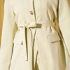 Belted Pocket Detail French Terry Two-Piece Set Aqua Green - Afbeelding 4