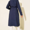 Double-Breasted Coat with Shawl Collar Navy Blue – Bild 3