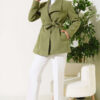 Belted Short Wool Blend Coat Hazel - Image 2