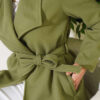 Belted Short Wool Blend Coat Hazel - Image 4