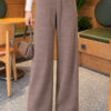 Elastic Waist French Terry Knit Pants Mink - Imagen 3