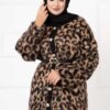 Leopard Print Two-Piece Cardigan Set – Bild 2