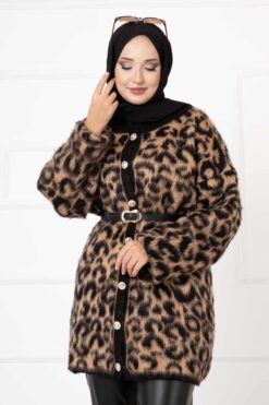 Alternative view of Leopard Print Two-Piece Cardigan Set