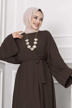 Alternative view of Leyli Modest Abaya Set Brown