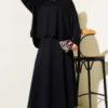 Lace Trimmed Double Sailor Collar Two-Piece Set Black – Image 5