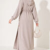 Loyşa Waist-Defined Long Tunic Set Beige – Bild 4