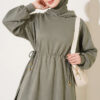 Loyşa Waist-Defined Long Tunic Set Hazel – Image 2