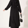 Loyşa Waist-Defined Long Tunic Set Black - immagine 4