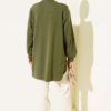 Loyşa Oval Cut Oversize Tunic Khaki – Image 3