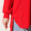 Loyşa Oval Cut Oversize Tunic Red – Image 4