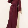 Loyşa Oversized Dress Burgundy
