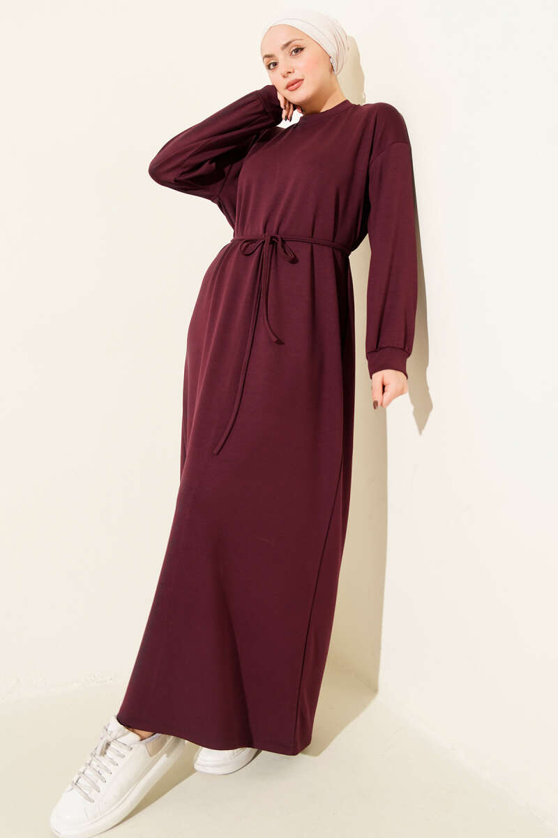 Loyşa Oversized Dress Burgundy