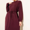 Loyşa Oversized Dress Burgundy - الصورة 2