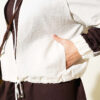 Loyşa Striped Detail Two-Piece Set Brown – Image 4