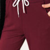Loyşa Striped Detail French Terry Pants Burgundy – Bild 4