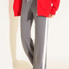 Loyşa Striped Detail French Terry Pants Smoke