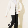 Loyşa Striped Detail French Terry Pants Black - immagine 2