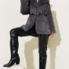 Lined Fur Coat Dark Smoke - Imagen 2
