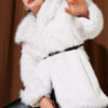 Lined Fur Coat Taupe
