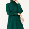 Ribbed Mercerized Tunic with Buttoned Cuffs Nefti – Image 3