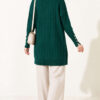 Ribbed Mercerized Tunic with Buttoned Cuffs Nefti – Image 4