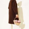 Buttoned Metal-Button Bearded Cardigan Brown - الصورة 3