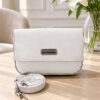 Magnetic Flap Crossbody Bag White