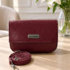 Magnetic Flap Crossbody Bag Burgundy