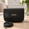 Magnetic Flap Crossbody Bag Black
