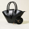 Magnetic Triangular Handbag Black
