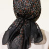 Mini Floral Detailed Scarf Black – Image 3