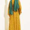 Batwing Sleeve Viscose Top Mustard - Image 3