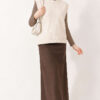 Mini Beaded French Terry Knit Sweater Beige – Bild 3